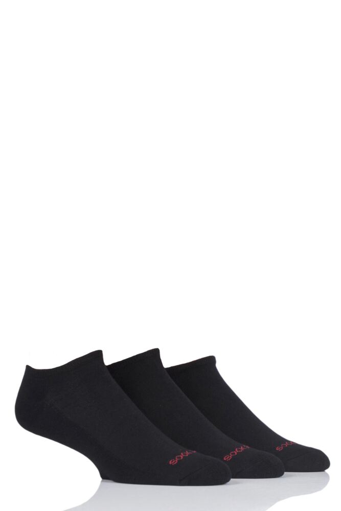 Mens 3 Pair SOCKSHOP Bamboo Cushioned Trainer Socks