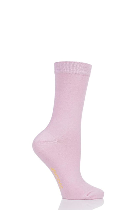 Ladies 1 Pair SockShop Colour Burst Bamboo Socks with Smooth Toe Seams