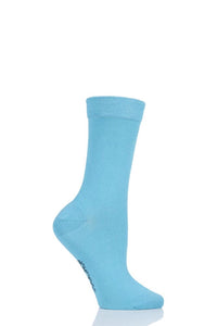 Ladies 1 Pair SockShop Colour Burst Bamboo Socks with Smooth Toe Seams