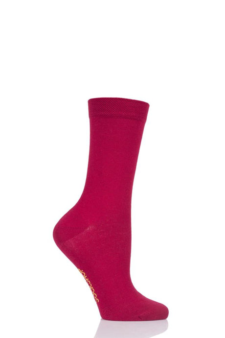 Ladies 1 Pair SockShop Colour Burst Bamboo Socks with Smooth Toe Seams