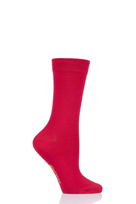 Ladies 1 Pair SockShop Colour Burst Bamboo Socks with Smooth Toe Seams