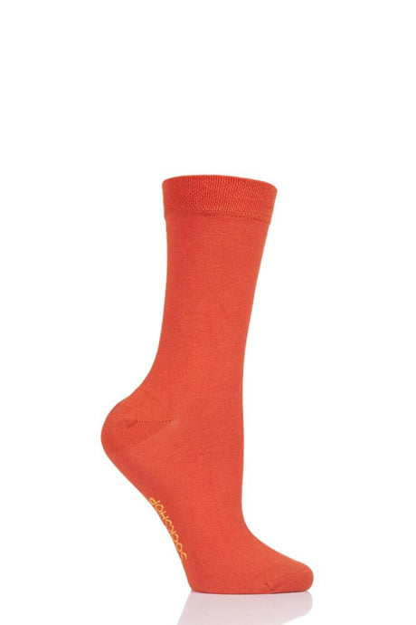 Ladies 1 Pair SockShop Colour Burst Bamboo Socks with Smooth Toe Seams
