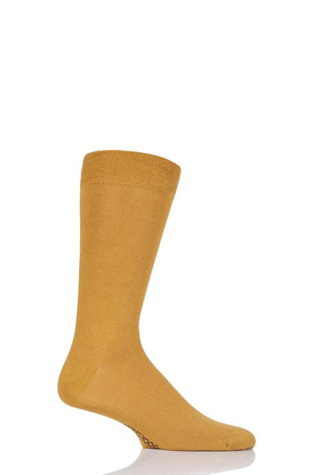 Mens 1 Pair SOCKSHOP Colour Burst Bamboo Socks with Smooth Toe Seams