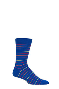 Mens 1 Pair SOCKSHOP Colour Burst Bamboo Socks with Smooth Toe Seams