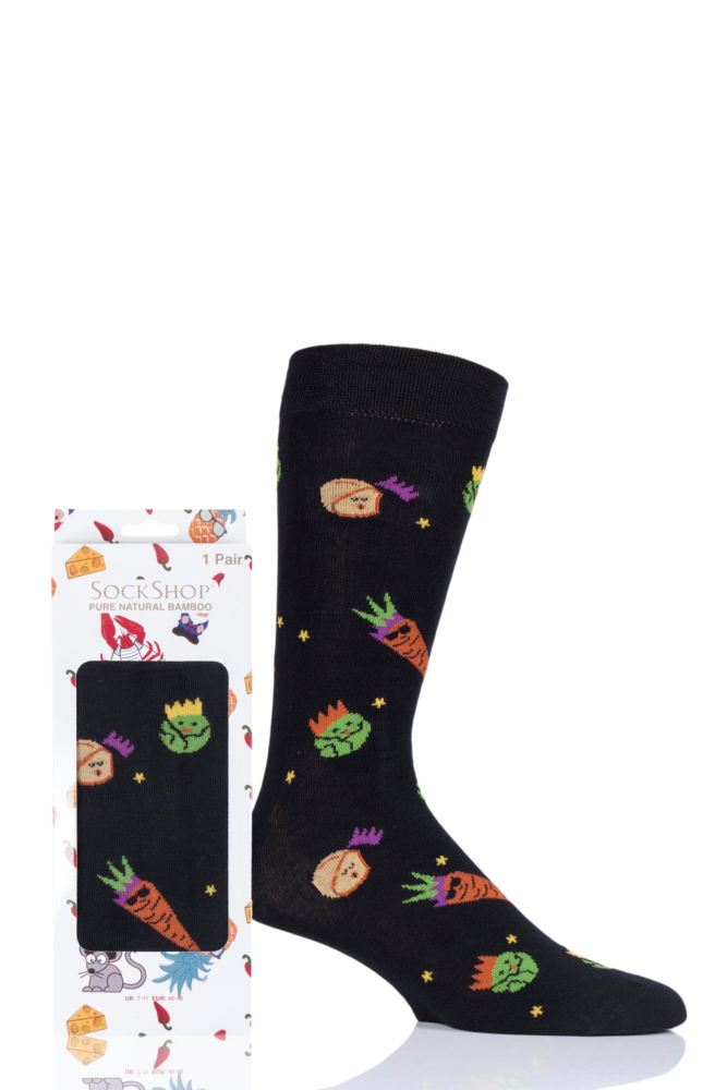 Mens and Ladies SockShop 1 Pair Lazy Panda Bamboo Party Veg Gift Boxed Socks