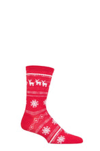 Load image into Gallery viewer, Mens and Ladies SOCKSHOP 1 Pair Lazy Panda Bamboo Christmas Socks