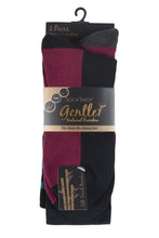 Load image into Gallery viewer, Mens 2 Pair SOCKSHOP Half Cushioned Gentle Bamboo Socks with Smooth Toe Seams