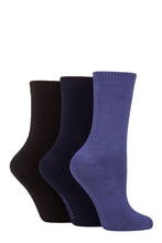 Load image into Gallery viewer, Ladies 3 Pair SOCKSHOP Cushioned Bamboo Boot Socks