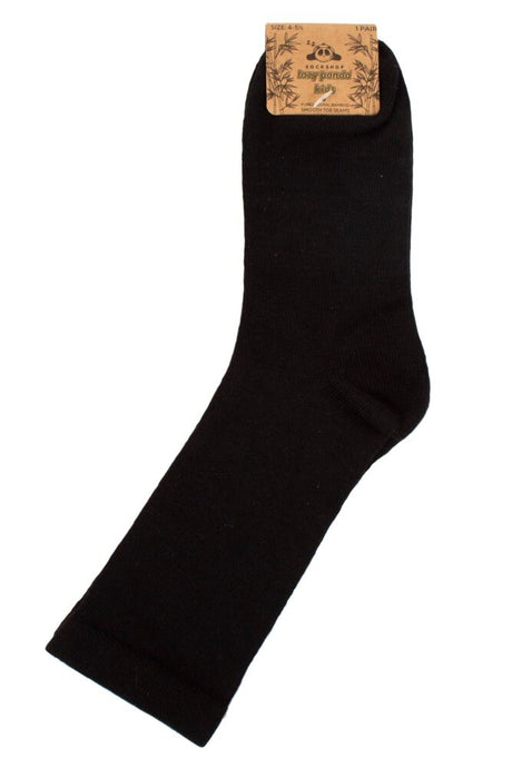 Boys and Girls 1 Pair SOCKSHOP Plain Mid-Weight Bamboo Socks with Comfort Cuff and Smooth Toe Seams