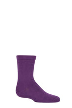 Load image into Gallery viewer, Boys and Girls 1 Pair SOCKSHOP Plain Mid-Weight Bamboo Socks with Comfort Cuff and Smooth Toe Seams