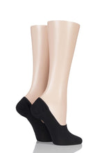 Load image into Gallery viewer, Ladies 2 Pair SockShop Seamless Bamboo Shoe Liners with Smooth Toe Seams