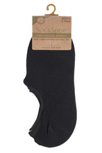 Load image into Gallery viewer, Mens 2 Pair SOCKSHOP Plain Bamboo Shoe Liner Socks