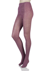 Ladies 1 Pair SOCKSHOP Plain Bamboo Tights with Smooth Toe Seams