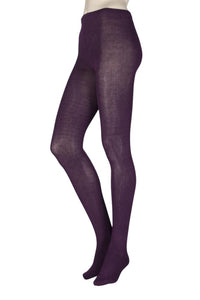 Ladies 1 Pair SOCKSHOP Plain Bamboo Tights with Smooth Toe Seams