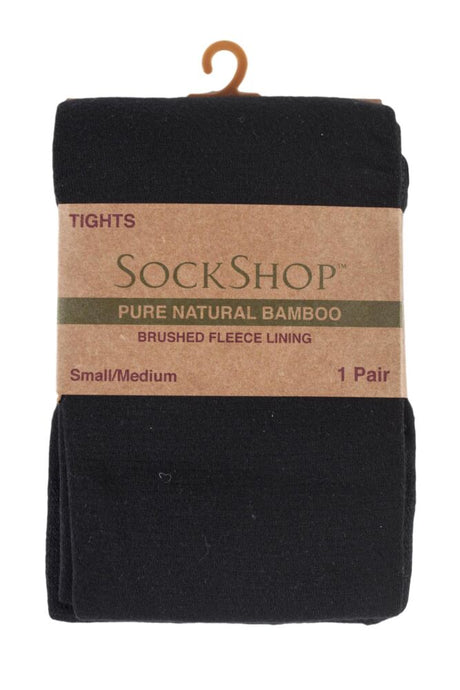 Ladies 1 Pair SockShop Brushed Inside Bamboo Tights