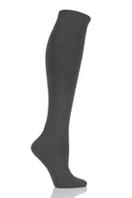 Load image into Gallery viewer, Girls and Boys 1 Pair SockShop Plain Bamboo Knee High Socks with Comfort Cuff and Smooth Toe Seams