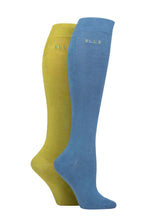 Load image into Gallery viewer, Ladies 2 Pair Elle Plain Bamboo Knee Highs