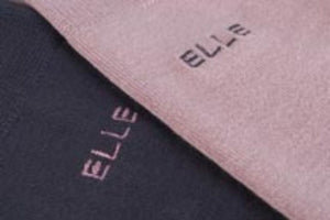 Ladies 2 Pair Elle Plain Bamboo Knee Highs
