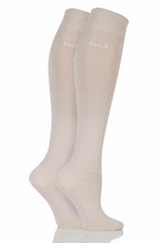 Load image into Gallery viewer, Ladies 2 Pair Elle Plain Bamboo Knee Highs