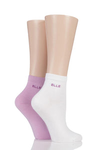 Ladies 2 Pair Elle Bamboo Anklet Socks