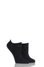 Load image into Gallery viewer, Ladies 2 Pair Elle Plain, Patterned and Striped Bamboo No Show Socks