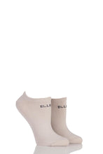 Load image into Gallery viewer, Ladies 2 Pair Elle Plain, Patterned and Striped Bamboo No Show Socks