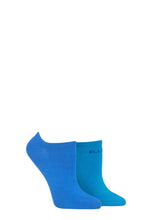 Load image into Gallery viewer, Ladies 2 Pair Elle Plain, Patterned and Striped Bamboo No Show Socks