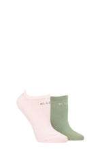 Load image into Gallery viewer, Ladies 2 Pair Elle Plain, Patterned and Striped Bamboo No Show Socks
