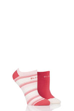 Load image into Gallery viewer, Ladies 2 Pair Elle Plain, Patterned and Striped Bamboo No Show Socks