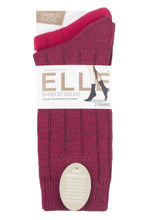 Load image into Gallery viewer, Ladies 2 Pair Elle Ribbed Bamboo Boot Socks