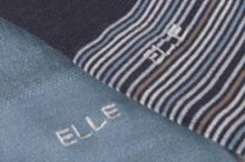 Load image into Gallery viewer, Ladies 2 Pair Elle Bamboo Striped and Plain Socks