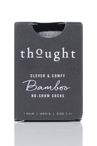 Mens 1 Pair Thought Bamboo and Organic Cotton No Show Socks
