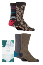 Load image into Gallery viewer, Mens 4 Pair Thought Glenn Classic Bamboo and Organic Cotton Gift Boxed Socks