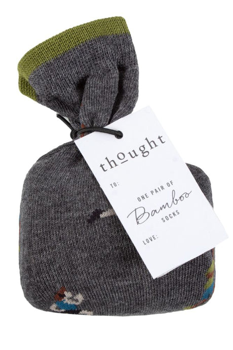 Mens 1 Pair Thought Heck Athlete Bamboo and Organic Cotton Gift Bagged Socks