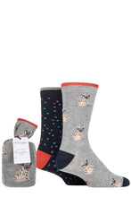 Load image into Gallery viewer, Mens 2 Pair Thought Wiley Pug Bamboo and Organic Cotton Gift Bagged Socks