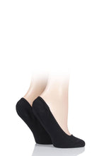 Load image into Gallery viewer, Ladies 2 Pair Elle Bamboo Seamless Shoe liners with Silicone Heel Grips