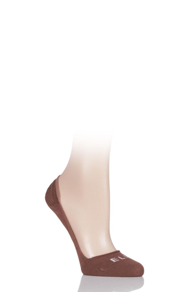 Ladies 1 Pair Elle Low Cut Bamboo Shoe Liners with Silicon Heel Grip