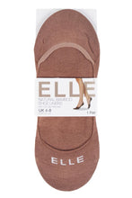 Load image into Gallery viewer, Ladies 1 Pair Elle Low Cut Bamboo Shoe Liners with Silicon Heel Grip