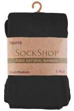 Load image into Gallery viewer, Ladies 1 Pair SOCKSHOP Plain Bamboo Tights with Smooth Toe Seams