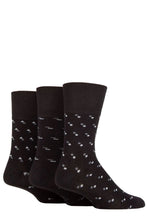 Load image into Gallery viewer, Mens 3 Pair Gentle Grip Patterned Bamboo Socks