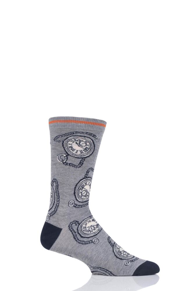 Mens 1 Pair Thought Momento Pocket Watch Bamboo and Organic Cotton Socks