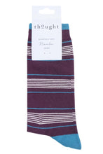 Load image into Gallery viewer, Mens 1 Pair Thought Edoardo Stripe Bamboo and Organic Cotton Socks