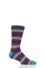 Load image into Gallery viewer, Mens 1 Pair Thought Edoardo Stripe Bamboo and Organic Cotton Socks
