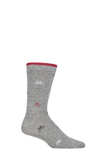Load image into Gallery viewer, Mens 1 Pair Thought Fergus Bicycle Bamboo and Organic Cotton Socks
