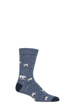 Load image into Gallery viewer, Mens 1 Pair Thought Lon Polar Bear Bamboo and Organic Cotton Socks