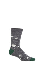 Load image into Gallery viewer, Mens 1 Pair Thought Lon Polar Bear Bamboo and Organic Cotton Socks