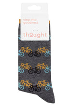 Load image into Gallery viewer, Mens 1 Pair Thought Bicycle Race Bamboo and Organic Cotton Socks