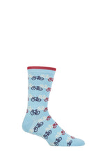 Load image into Gallery viewer, Mens 1 Pair Thought Bicycle Race Bamboo and Organic Cotton Socks