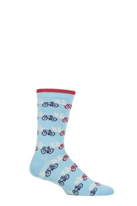 Mens 1 Pair Thought Bicycle Race Bamboo and Organic Cotton Socks