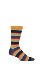 Load image into Gallery viewer, Mens 1 Pair Thought Bright Rugby Stripes Bamboo and Organic Cotton Socks